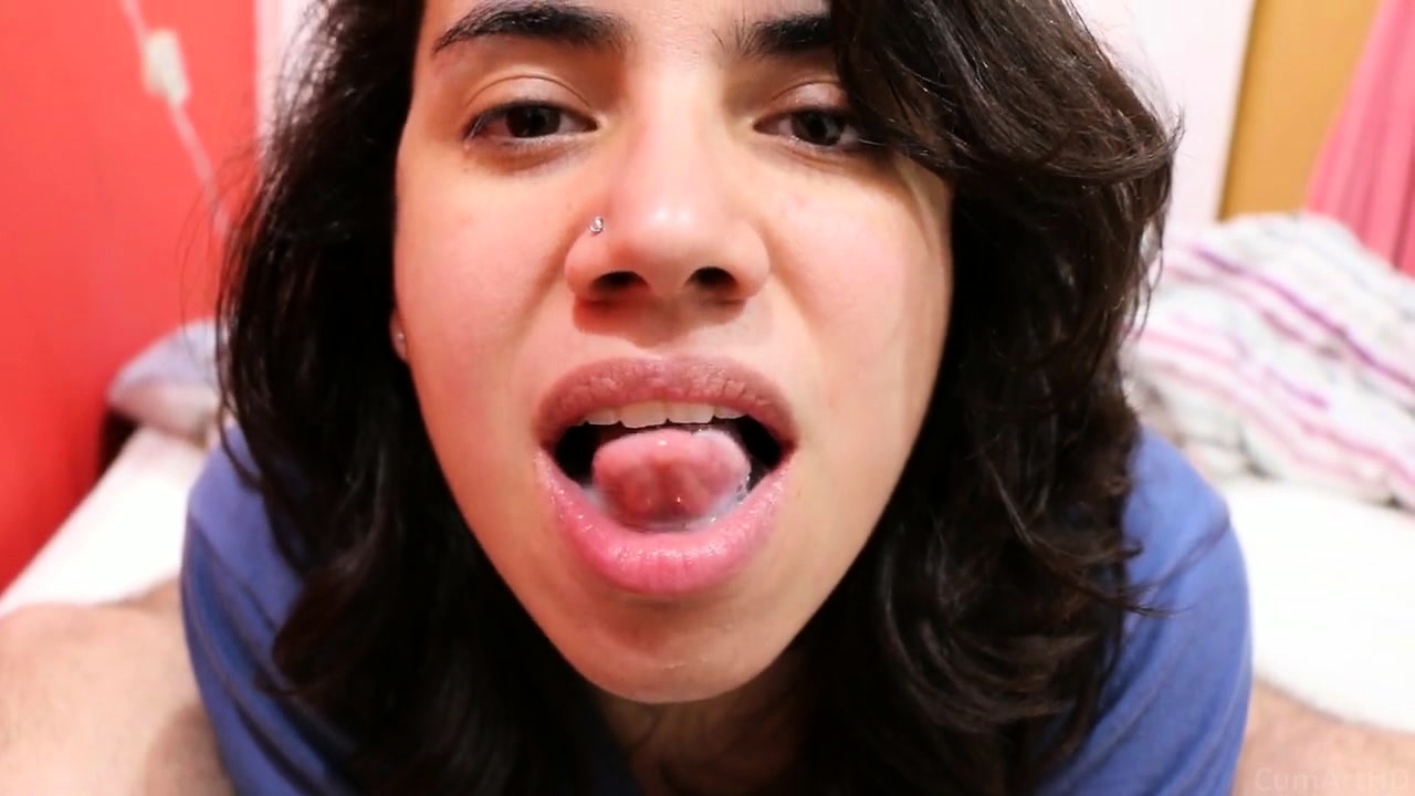 Cute Latina Cumshot - Pretty Latina Blows A Hard Stick And Takes A Mouthful Of Cum Video at Porn  Lib