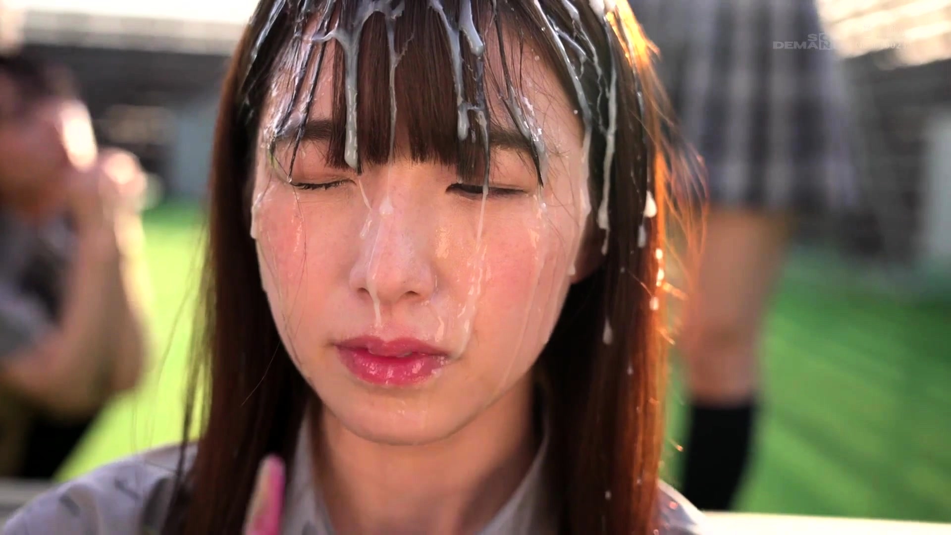 Lovely Japanese Schoolgirls Learning A Lesson In Bukkake Video at Porn image